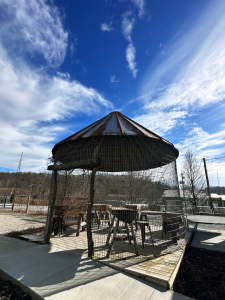 Corn Crib with seating