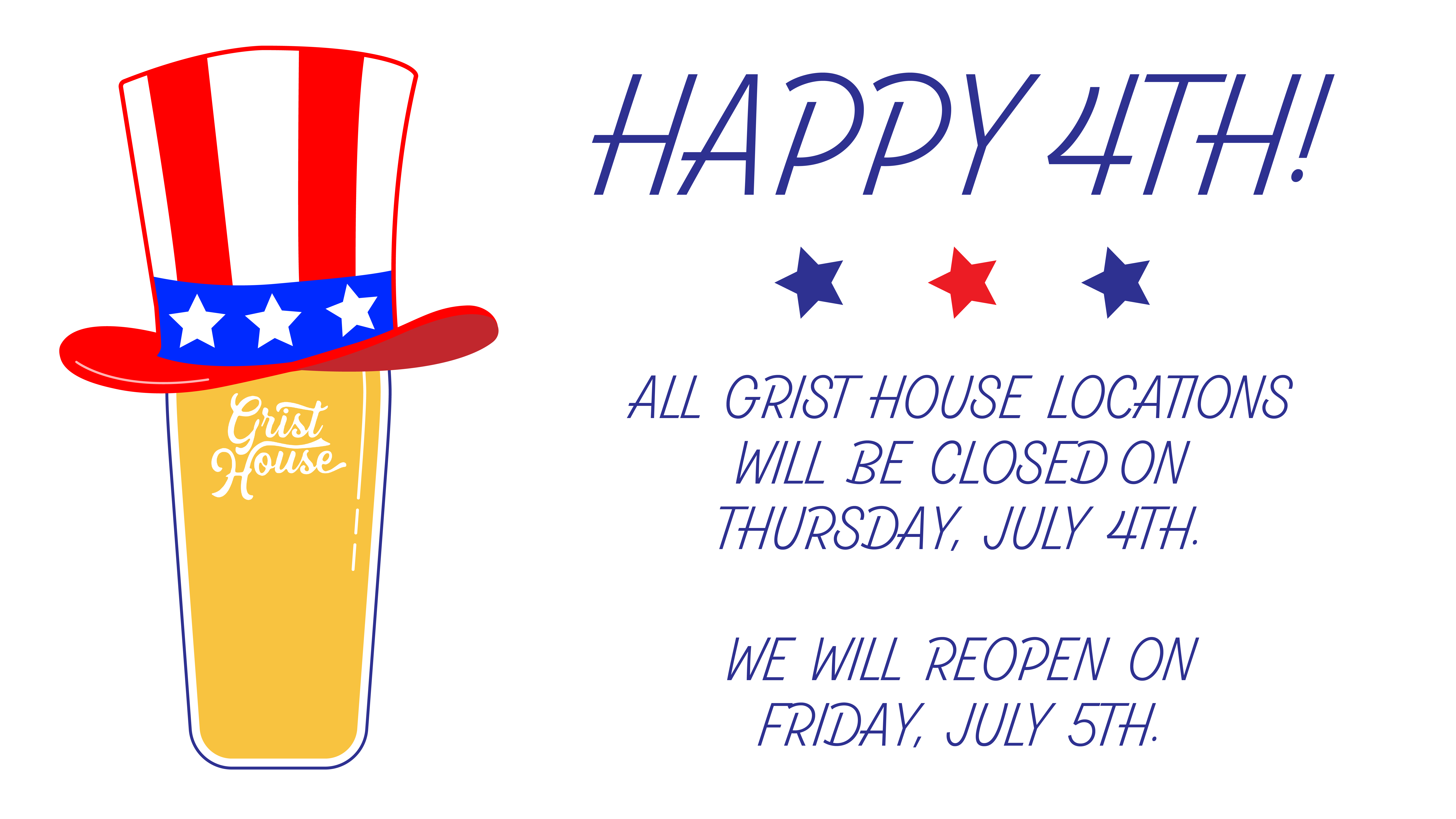 Closed 4th of July