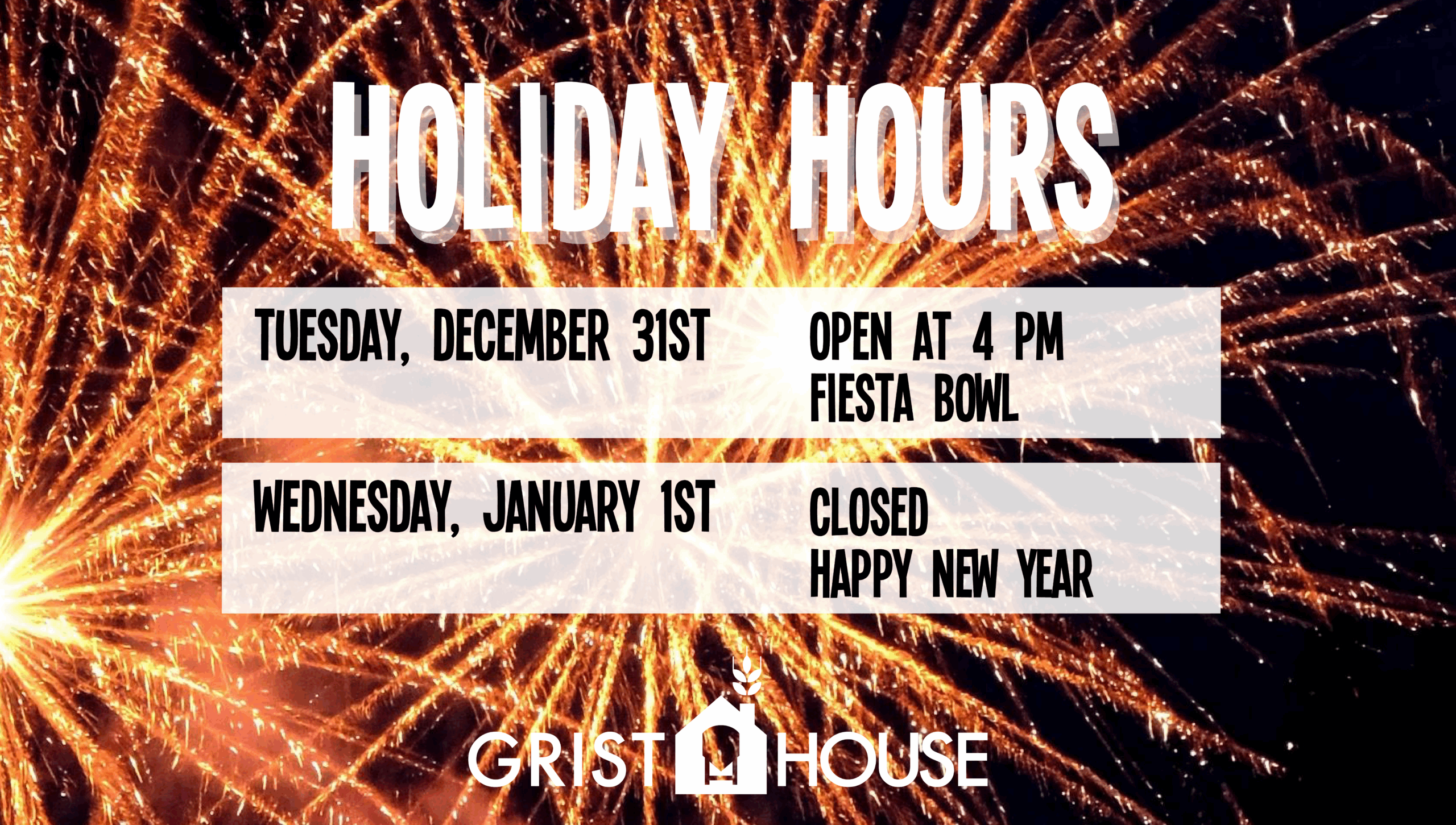 Holiday Hours